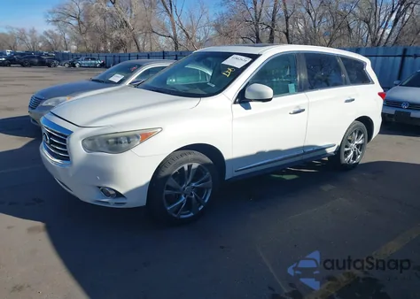 2013 Infiniti Jx35 z USA, uszkodzony, nr VIN 5N1AL0MMXDC322380